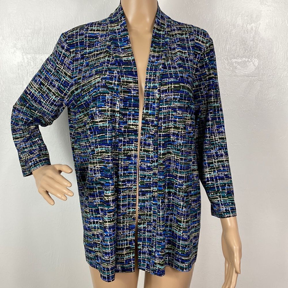 ❤️Last Chance Kasper 3/4 sleeve open front lightweight cardigan size PXL
